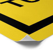 Verkeerde weg poster (Hoek)