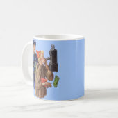 Verkeersagent en rijke vrouw gearresteerd in 1930 koffiemok (Voorkant links)