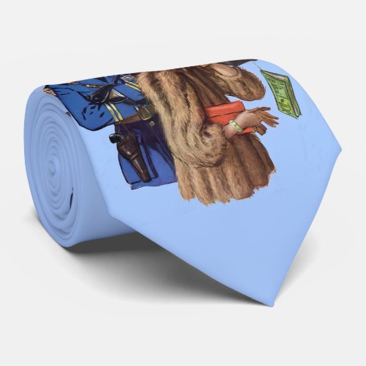 Verkeersagent en rijke vrouw gearresteerd in 1930 stropdas (Opgerold)