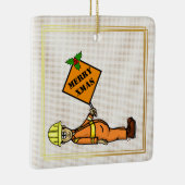 Verkeersbedieningspaneel kerstversiering keramisch ornament (Rechts)