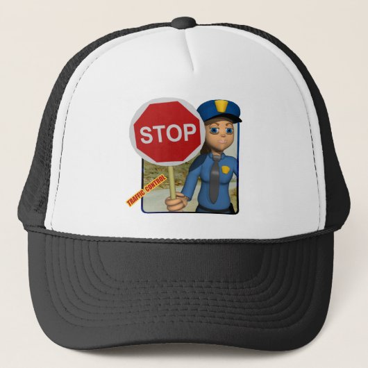 Verkeersbedieningspersoneel Trucker Pet (Voorkant)