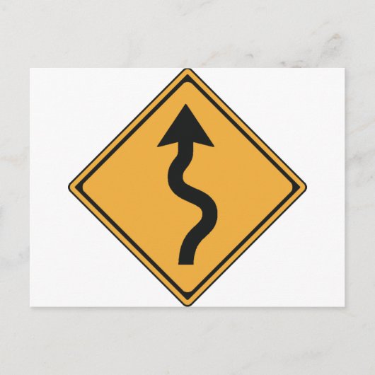 verkeersbord briefkaart (Voorkant)