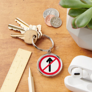 verkeersbord Geen binnenkomst Premium-Sleutelhan Sleutelhanger