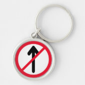 verkeersbord Geen binnenkomst | Premium-Sleutelhan Sleutelhanger (Voorkant)