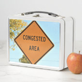 verkeersbord in drukgebied (In situ)