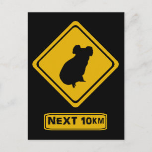 verkeersbord koala briefkaart