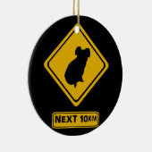 verkeersbord koala keramisch ornament (Rechts)