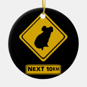 verkeersbord koala keramisch ornament