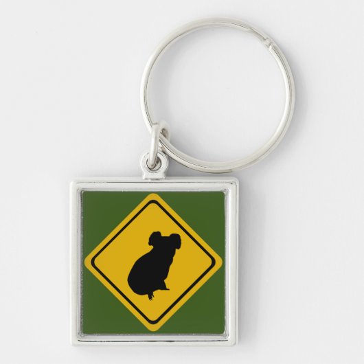 verkeersbord koala sleutelhanger (Voorkant)