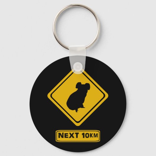 verkeersbord koala sleutelhanger (Voorkant)