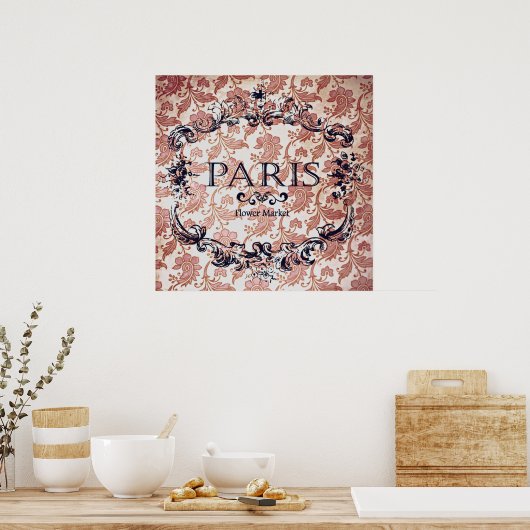  verkeersbord Parijs Poster (Keuken)