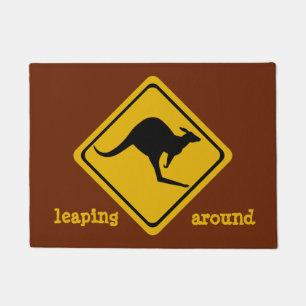 verkeersbord van kangaroo - portier deurmat