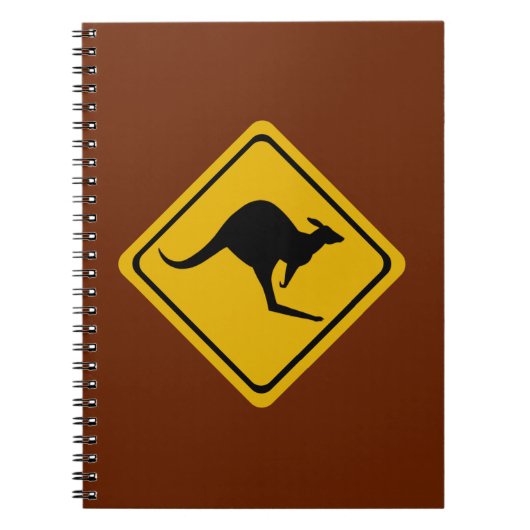 verkeersbord van kangoeroe notitieboek (Voorkant)