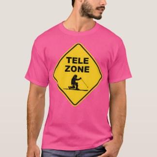 Verkeersbord voor de skizone Telemark T-shirt