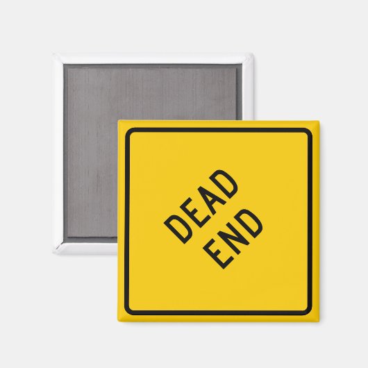 verkeersbord voor het einde magneet (Voorkant / Achterkant)