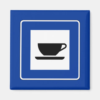 verkeersbord voor koffie magneet