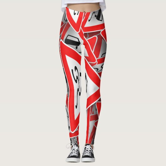 VERKEERSBORDEN 2 LEGGINGS (Voorkant)