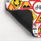 Verkeersborden mousepad muismat (Hoek)
