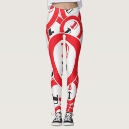 VERKEERSBORDEN NIET VOORBIJ LEGGINGS