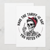 Verkeersdag waarop je op Trump hebt gestemd Feestdagenkaart (Voorkant / Achterkant)