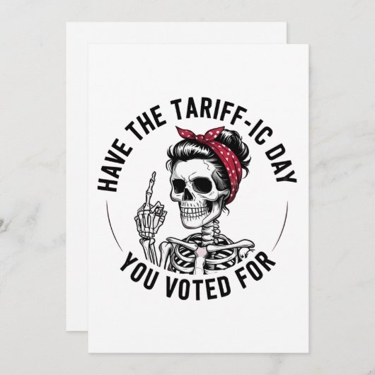 Verkeersdag waarop je op Trump hebt gestemd Feestdagenkaart (Voorkant / Achterkant)