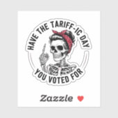 Verkeersdag waarop je op Trump hebt gestemd Sticker (Vel)