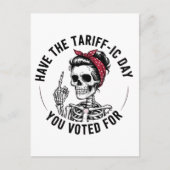 Verkeersdag waarop je op Trump hebt gestemd Uitnodiging Briefkaart (Voorkant)