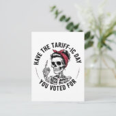 Verkeersdag waarop je op Trump hebt gestemd Uitnodiging Briefkaart (Staand voorkant)