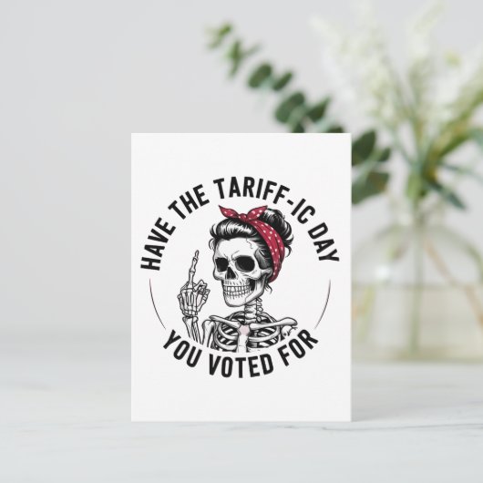 Verkeersdag waarop je op Trump hebt gestemd Uitnodiging Briefkaart (Staand voorkant)