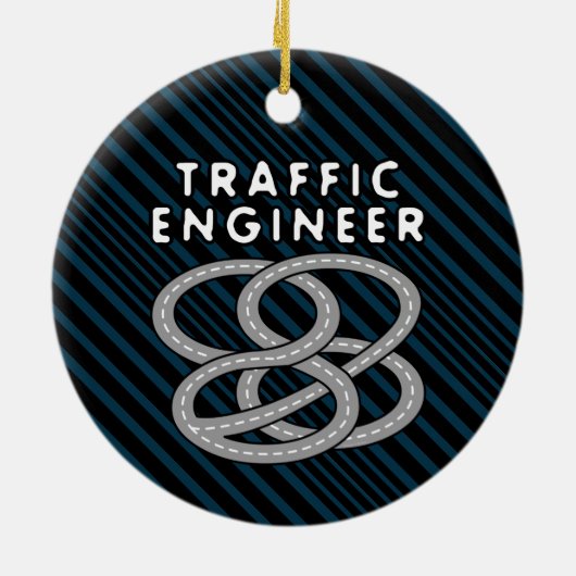 Verkeersengineeringsnelweg Keramisch Ornament (Achterkant)