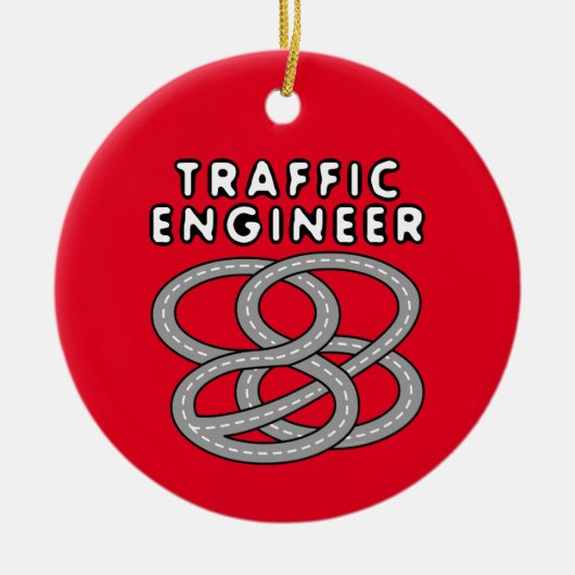 Verkeersengineeringsnelweg Keramisch Ornament (Voorkant)