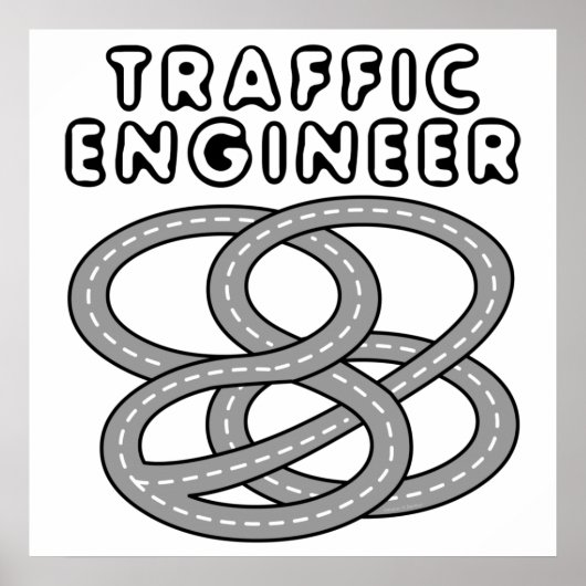 Verkeersengineeringsnelweg Poster (Voorkant)