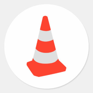 Verkeerskegel Ronde Sticker