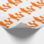 Verkeerskegel twee veiligheidspylons cadeaupapier (Hoek)