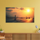 Verkeerskegels Canvas Afdruk (Insitu (Woonkamer))