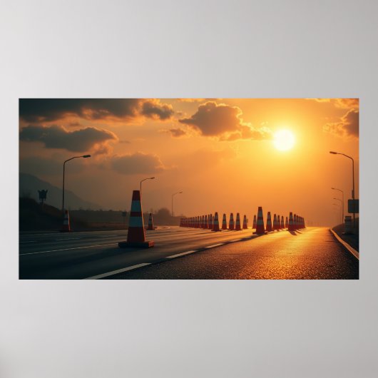 Verkeerskegels Poster (Voorkant)