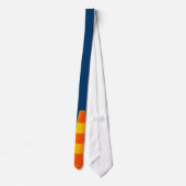 Verkeerskone met gele strepen stropdas (Achterkant)