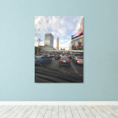 Verkeersleven in Bangkok fotografie canvas Afdruk (Insitu (Houten vloer))