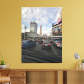 Verkeersleven in Bangkok fotografie canvas Afdruk (Insitu (Woonkamer))