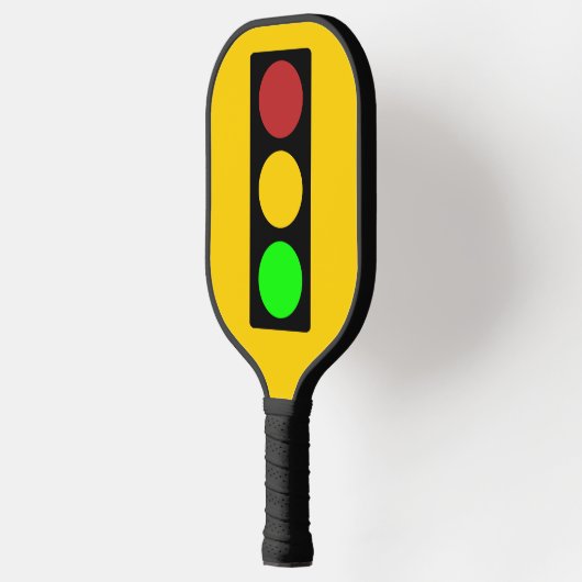 Verkeerslicht Ahead Attentie Road Sign Pickleball  Pickleball Paddle (Links)