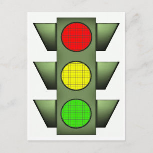 Verkeerslicht Briefkaart