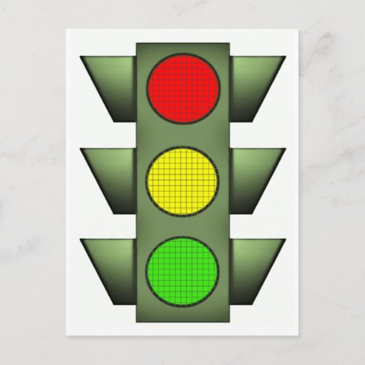 Verkeerslicht Briefkaart (Voorkant)