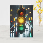 Verkeerslicht Denken aan u Kaart (Gele Bloem)