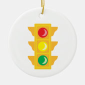Verkeerslicht Keramisch Ornament (Voorkant)