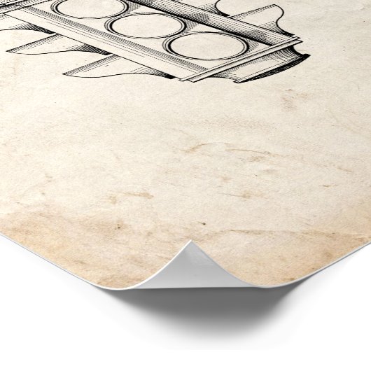 Verkeerslicht - Oude kijk Poster (Hoek)