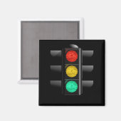 Verkeerslicht rood geel groen magneet (Voorkant / Achterkant)