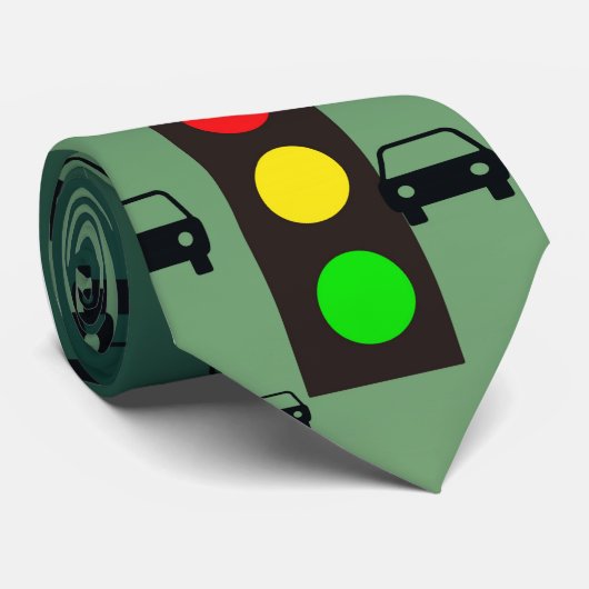 Verkeerslicht Stropdas (Opgerold)