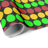 Verkeerslicht Vooruitwaarschuwings Wegteken Patroo Cadeaupapier (Rol Hoek)