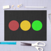 Verkeerslicht Vooruitwaarschuwings Wegteken Patroo Tissuepapier (Craft)