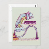 Verkeerslicht ziet er verdrietig uit briefkaart (Voorkant / Achterkant)